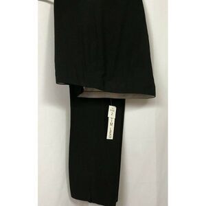 Venus Sz 2 Black Slim Leg Career Dress Pants No Pockets Ankle Vents NEW